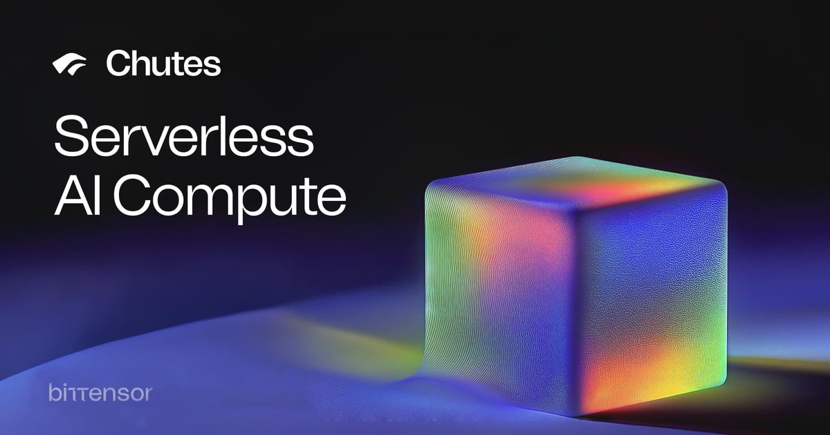 Chutes.ai 官网首页界面示意