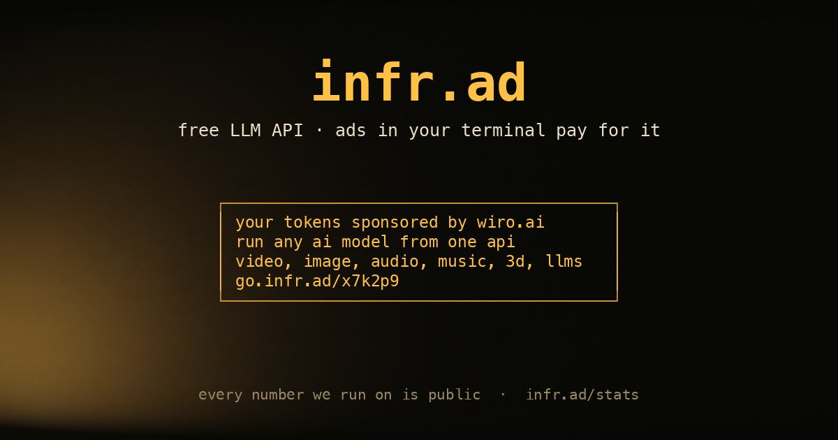 infr.ad 平台官网概览图